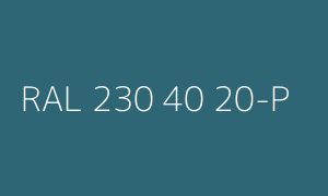 Szín RAL 230 40 20-P
