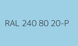 Szín RAL 240 80 20-P