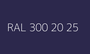 Szín RAL 300 20 25