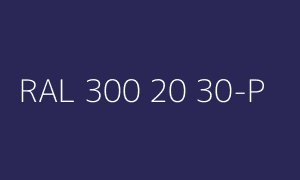 Szín RAL 300 20 30-P