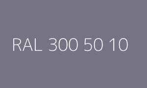 Szín RAL 300 50 10