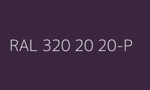 Szín RAL 320 20 20-P