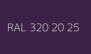 Szín RAL 320 20 25