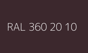 Szín RAL 360 20 10