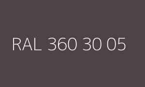 Szín RAL 360 30 05