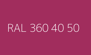 Szín RAL 360 40 50
